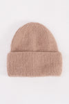ciepła beżowa czapka zimowa z wiskozy "Beige"